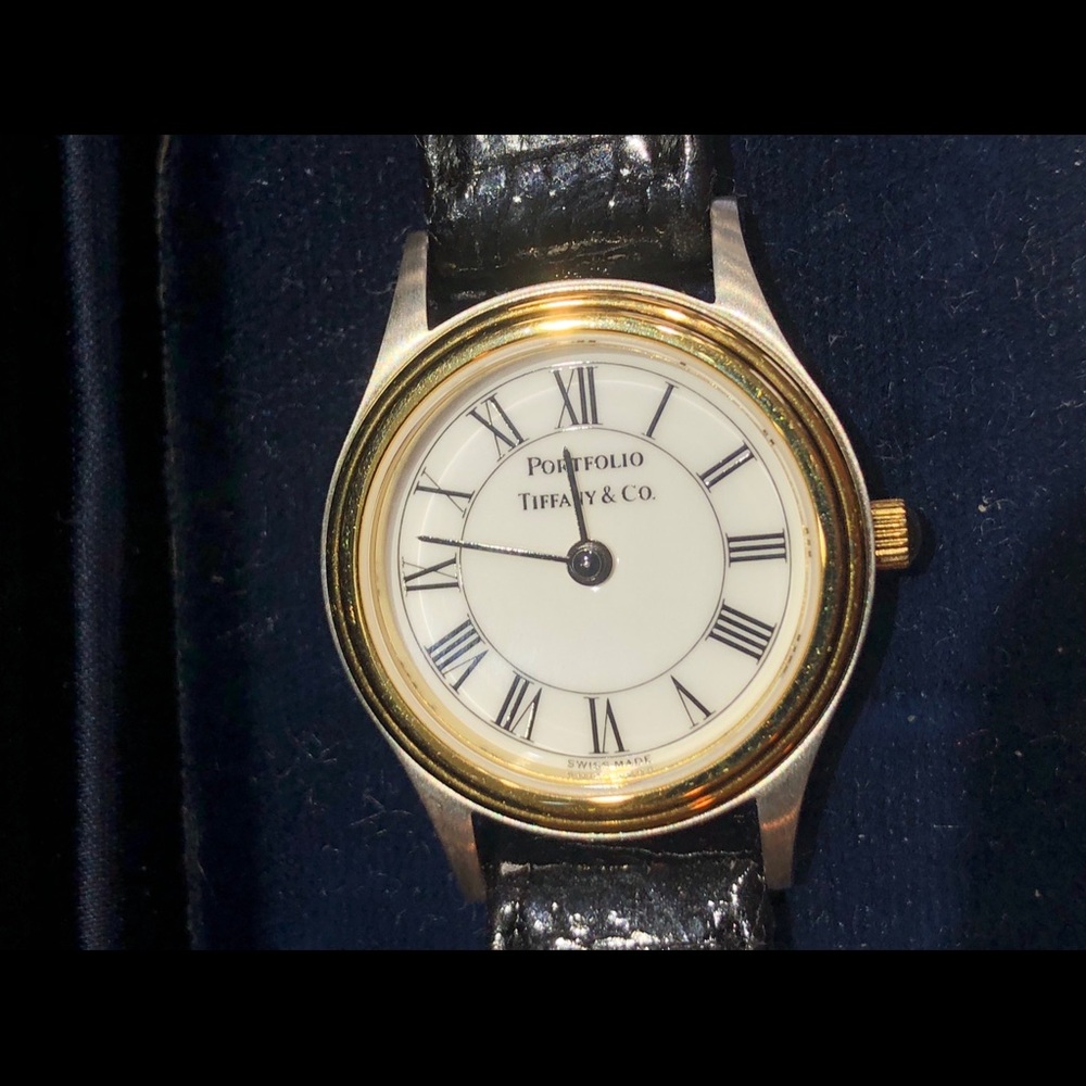 🛑SOLD🛑 Tiffany & Co.Two Tone Portfolio Watch - Picture 5 of 6